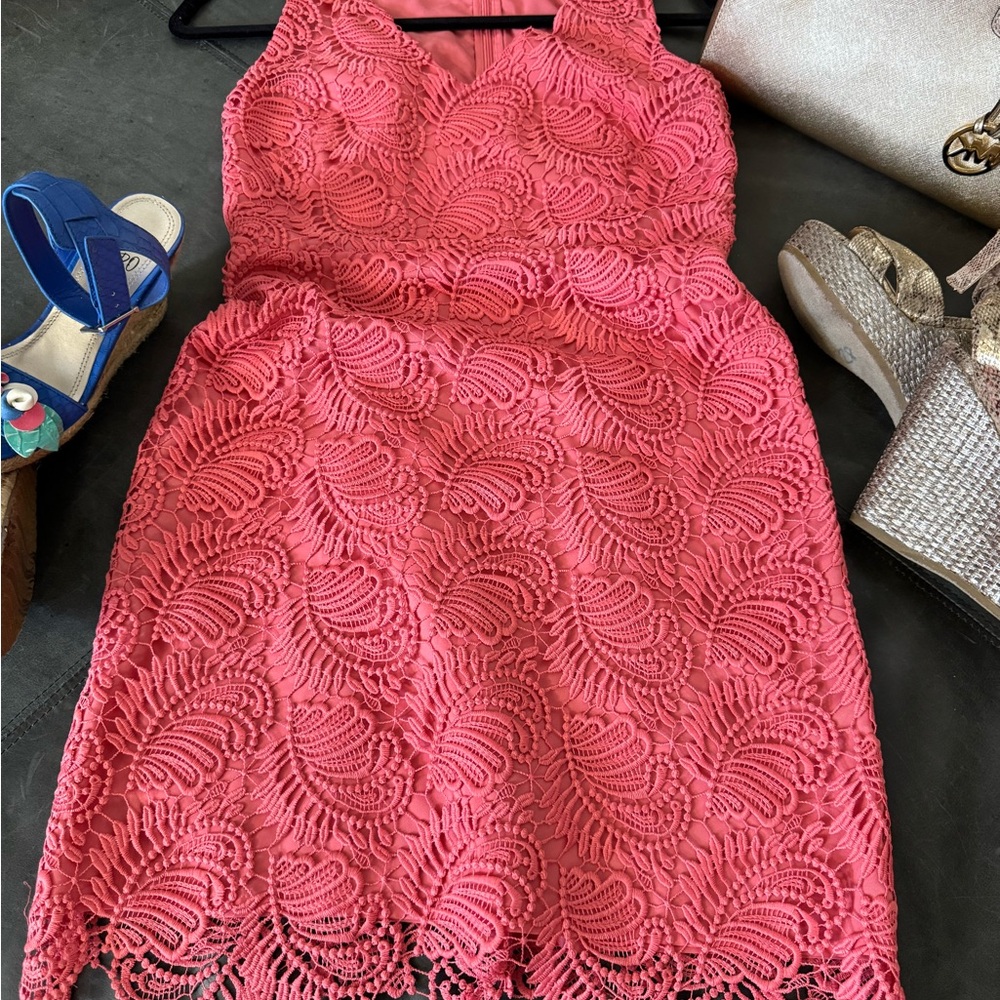 LOFT Lace Paisley Dress